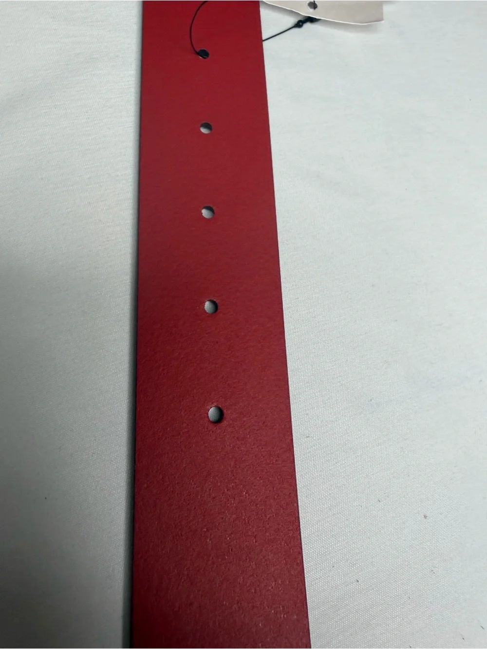Gucci Interlocking G Red Leather Belt Size 95/38 NWT 546389
